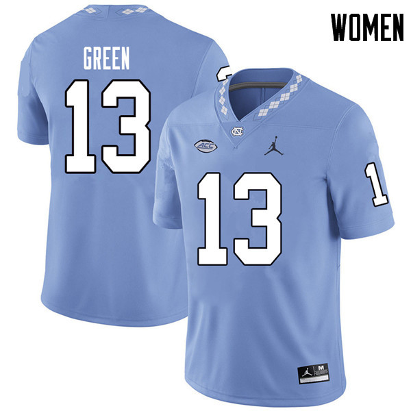 Jordan Brand Women #13 Antoine Green North Carolina Tar Heels College Football Jerseys Sale-Carolina